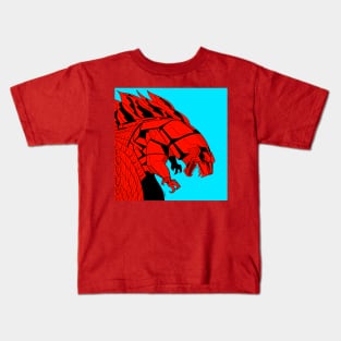 mechagodzilla kaiju in anime style Kids T-Shirt